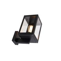 QAZQA Landelijke wandlamp zwart IP44 - Sutton Up - thumbnail