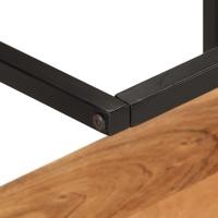 Wandschap 40x30x50 cm massief acaciahout en ijzer - thumbnail