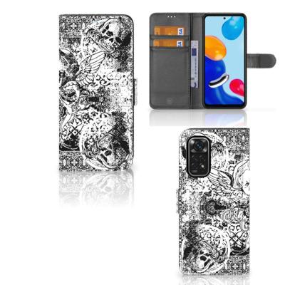Telefoonhoesje met Naam Xiaomi Redmi Note 11/11S Skulls Angel Telefoonhoesje met Naam Xiaomi Redmi Note 11/11S Skulls Angel