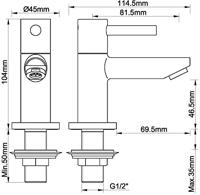 Saqu Shine fonteinkraan geborsteld koper - thumbnail
