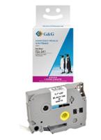 G&G 14954 Compatibel vervangt Brother TZe-241 Tapekleur: Wit Tekstkleur: Zwart 18 mm 8 m - thumbnail