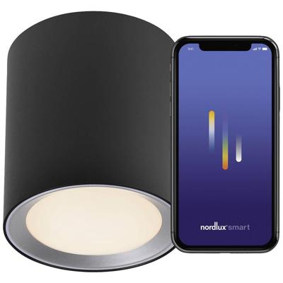 Plafondspot zwart smart LED dimbaar 'Landon Smart' Plafondspot zwart smart LED dimbaar 'Landon Smart'