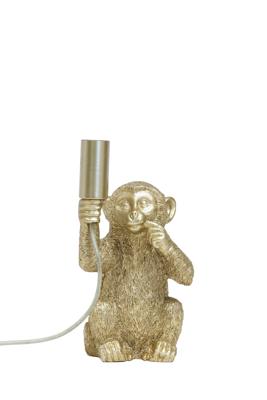 Light & Living Tafellamp 'Monkey' 23cm, kleur Mat Goud Light & Living Tafellamp 'Monkey' 23cm, kleur Mat Goud