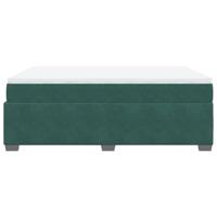 Boxspring met matras fluweel donkergroen 200x200 cm - thumbnail