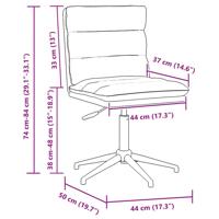 Eetkamerstoelen 6 st kunstleer zwart - thumbnail