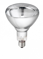 Hard Glas Lamp 250 W - Wit - thumbnail