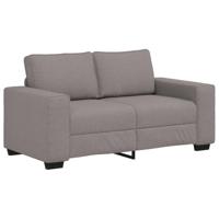 3-delige Loungeset met kussens stof taupe - thumbnail