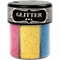 Creotime glitter strooibus 6 kleuren 13 gram - thumbnail