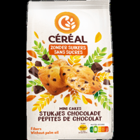 Cereal Mini cakes met stukjes chocolade zonder suikers 196 Gram - thumbnail
