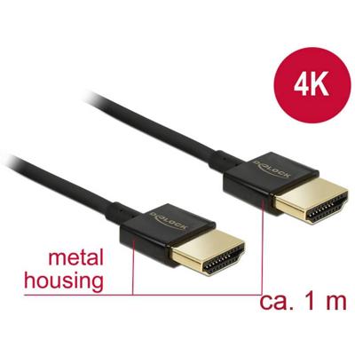 Delock 84773 high speed HDMI met extra dunne kabel, 1m