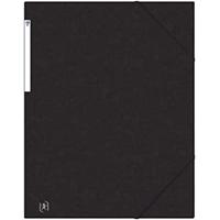 Elastomap oxford top file a3 3 kleppen 390gr zwart | 10 stuks - thumbnail