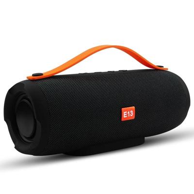 E13 mini draagbare draadloze Bluetooth speaker stereo speakerphone radio muziek subwoofer zuil luidsprekers met TF FM rood: zwart