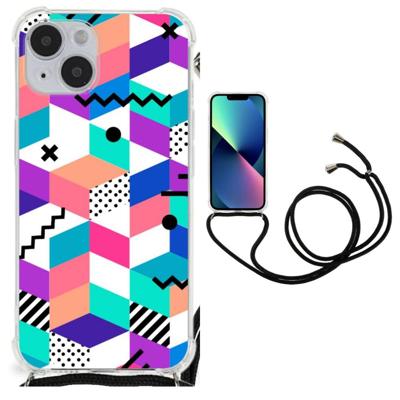 iPhone 14 Plus Shockproof Case Blokken Kleurrijk iPhone 14 Plus Shockproof Case Blokken Kleurrijk