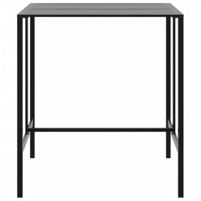 Bartafel 100x100x110 cm gepoedercoat staal zwart