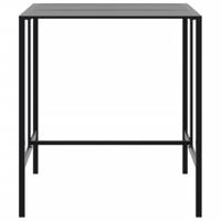 Bartafel 100x100x110 cm gepoedercoat staal zwart - thumbnail