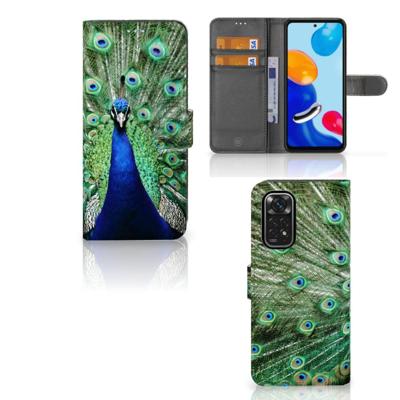 Xiaomi Redmi Note 11/11S | Telefoonhoesje | Met pasjeshouder | Pauw Xiaomi Redmi Note 11/11S | Telefoonhoesje | Met pasjeshouder | Pauw