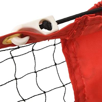 VidaXL Tennisnet 600x100x87 cm polyester zwart en rood