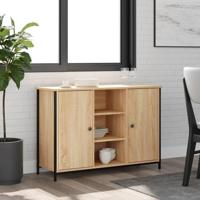 Dressoir 100x35x70 cm bewerkt hout sonoma eikenkleurig - thumbnail