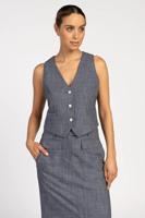 Aaiko Gilet Alica | Denim - thumbnail