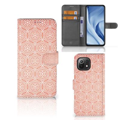 Xiaomi 11 Lite 5G NE | Mi 11 Lite | Telefoon Hoesje | Pattern Orange