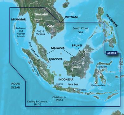 Garmin BlueChart G2 HXAE009R Singapore Maleisië Indonesië MicroSD/SD