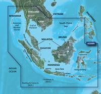 Garmin BlueChart G2 HXAE009R Singapore Maleisië Indonesië MicroSD/SD - thumbnail