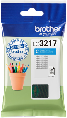 Brother Inktcartridge LC-3217C Origineel Cyaan LC-3217 C