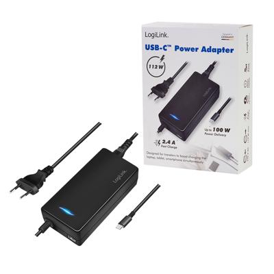 LogiLink PA0272 netvoeding & inverter Binnen 112 W Zwart