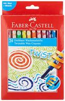Faber Castell FC-120004 Waskrijt Draaibaar 24 Stuks - thumbnail