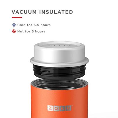 Zoku - Voedselcontainer, 295 ML, RVS, BPA vrij, Oranje - Zoku | Neat S