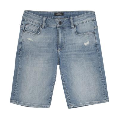 Denim Shorts Medium Blue Damaged Medium Denim