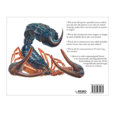 Rebo Publishers Boek over spinnen, angstaanjagende wezens