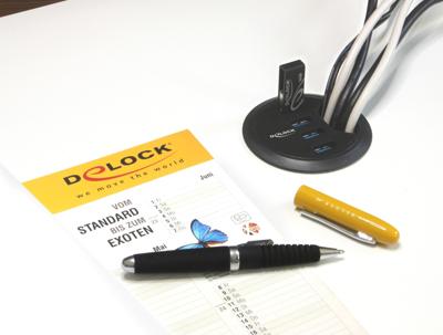 Delock 62868 Hub voor in het bureau 4-poorts USB 5 Gbps Delock 62868 Hub voor in het bureau 4-poorts USB 5 Gbps