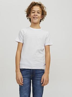 Kinder T-shirt 1-pack - ronde hals - Jongens ondershirt korte mouwen - Katoen