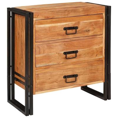 Dressoir met lade Bruin 66 x 33 x 70 cm Massief acaciahout