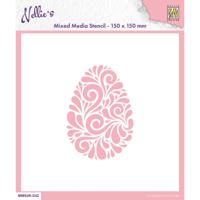Nellie's Choice • stencil 15x15cm doodle egg - thumbnail