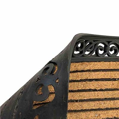 Siena Garden 3691441076 Gummimatte Impalla Voetenmat (l x b) 75 cm x 45 cm Zwart, Beige