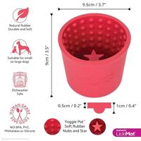 LickiMat® Likbak Yoggie Pot, pink - thumbnail