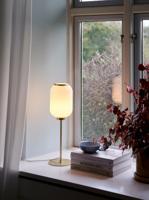 Tafellamp messing en opaalglas met schakelaar en E27 fitting Nordlux Milford 48 cm - thumbnail