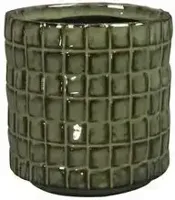 TS bloempot Stian 10x11cm mosgroen - thumbnail