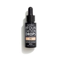 Gosh Foundation Drops SPF10 30ml 002 Ivory Dames - thumbnail