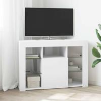 Hoek LED TV Kast Wandgemonteerd Wit 100x40x68cm Bewerkt hout - thumbnail