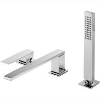 Tres Slim Badmengkraan voor randset met handdouche Chroom 20216101 - thumbnail