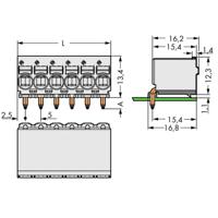 WAGO 2092-1378 Male behuizing (board) 2092 Totaal aantal polen: 8 Rastermaat: 5 mm Inhoud: 100 stuk(s) - thumbnail