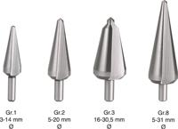 Rotec HSSE conische plaatboren S.P. Nr.1 3,0-14,0 - 4200101 - thumbnail