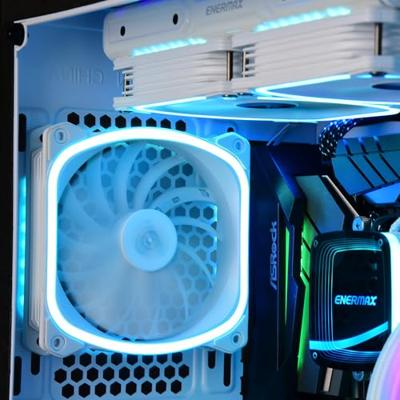 Enermax SquA RGB White Computer behuizing Ventilator 12 cm Wit