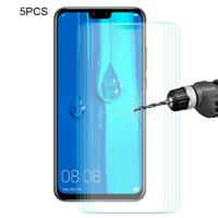 5 pc's ENKAY Hat-Prins 0 26 mm 9H 2.5D gebogen rand gehard glas Film voor Huawei Y9 (2019) / genieten van 9 + - thumbnail