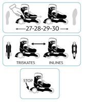 2-in-1 Inline Skates - DISNEY - STITCH - 3 Wielen - Maat 27-30 - thumbnail