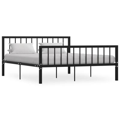 Bedframe metaal zwart 160x200 cm