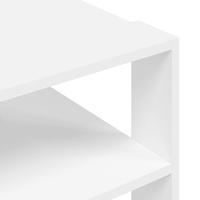 Salontafel 59,5x59,5x40 cm bewerkt hout wit - thumbnail